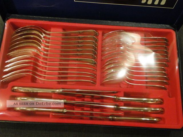 Komplettes Menü - Besteck Silber 800,  Und Ovp,  Reiner,  30 - Teilig,  6 Personen Objekte nach 1945 Bild
