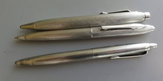 1 Bleistift 2 Kugelschreiber 900er Silber Um 1930 Bild