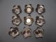 9 Stück Blumenförmige Teelicht - Untersetzer Von Webster,  925 - Sterling Silber Objekte nach 1945 Bild 3