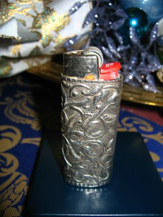 Echten Silber Feuerzeug 17 Gramm Silber 925 Handarbeit Dubai Weinachten Bild