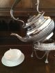 Sheffield Teekanne Mit Stövchen,  Wunderschön Und Gut Bis Sehr Gut Erhalten Objekte vor 1945 Bild 2