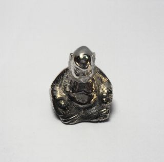 Budda Figur Aus Echtem,  Massivem Silber 925 Rarität 36g Bild