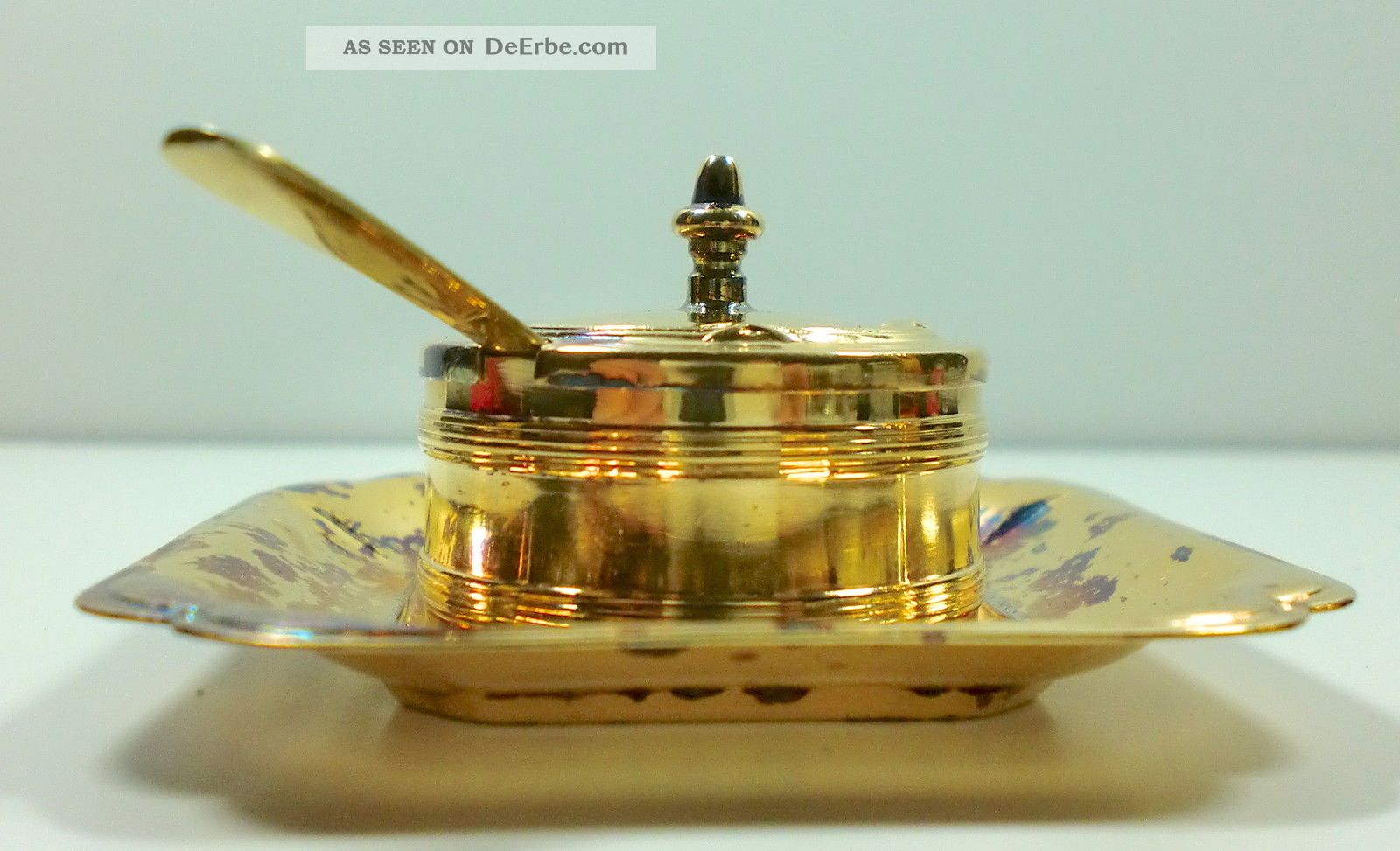 Kaviar Silber 925 Punze Sterling Teller,  Kaviar - Schale - Topf Objekte ab 1945 Bild