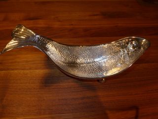 Silber Versilbert Fisch Schale Valenti,  Spanien Bild