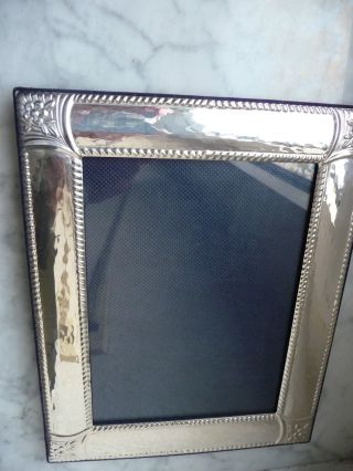 Silber Sterling 925 Bilder Rahmen Bilderrahmen Mit Glas 24 Cm X19 Cm / Neuwertig Bild