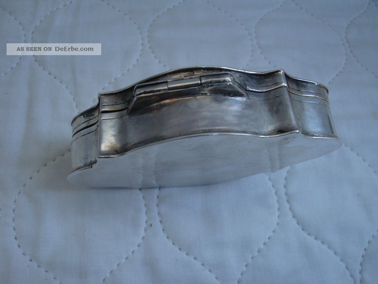 Antike Silberne Tabatiere Von 1865 Wohl Russland Mehreren Punzen 83g