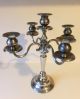 5 Facher Kerzenleuchter Versilbert 35 Cm Hoch,  Gewicht Ca.  1400 G, Objekte ab 1945 Bild 4