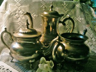 Imf Silver Plated Kaffee - / Teekanne Antik 2.  870 Kg Bild