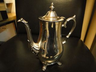 Alte Silber Teekanne Kaffeekanne Versilbert 950g Bild