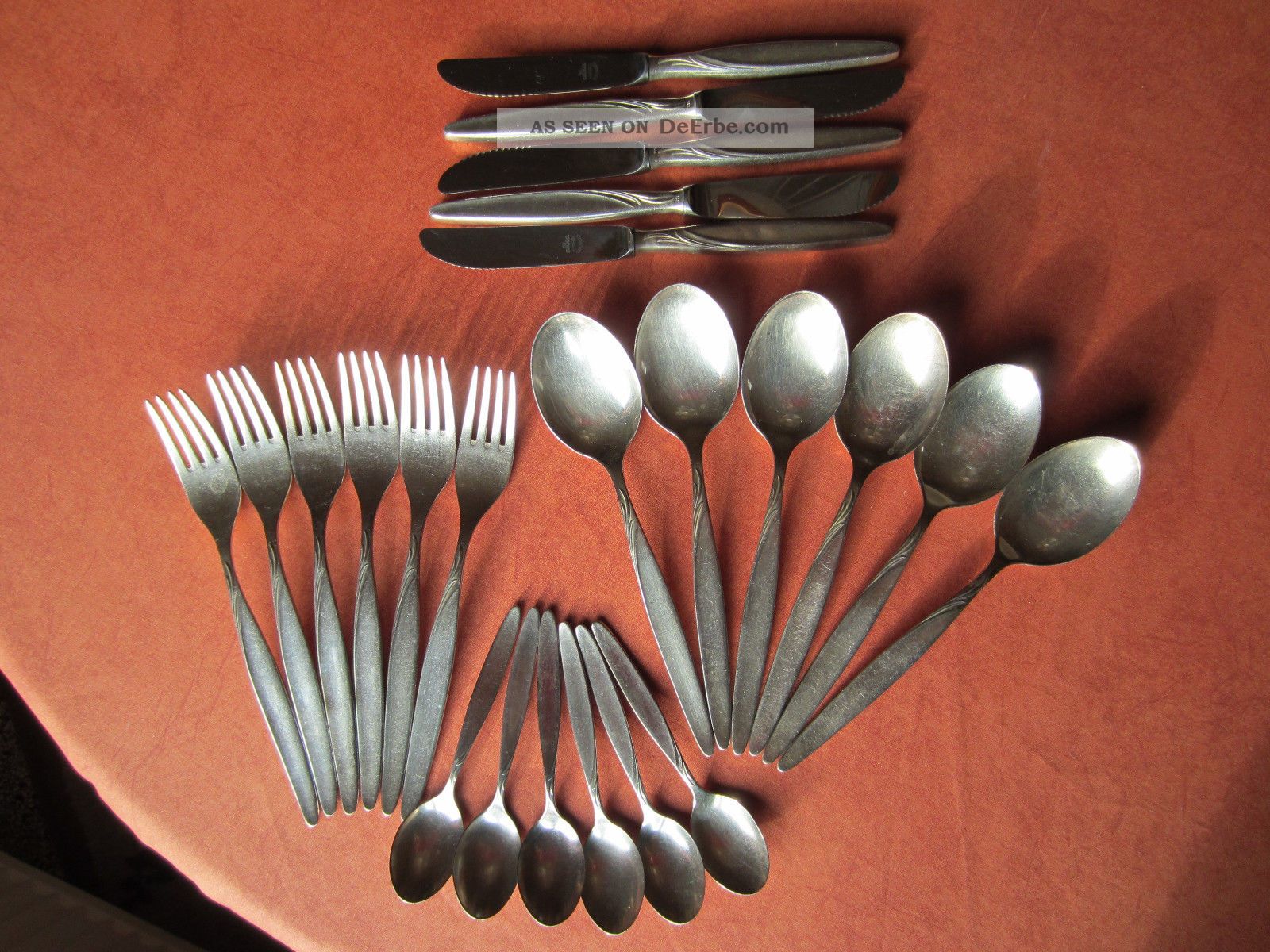 Alka Besteck Für 6 Personen - 23 Teile - 100er Silberauflage Silberbesteck Objekte ab 1945 Bild