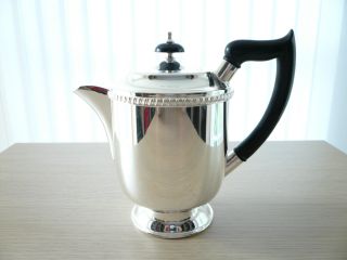 Schöne Englische Art Deco Silber Teekanne 