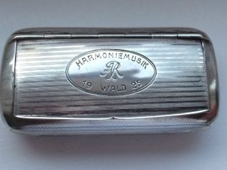 Silber 830 Antike Tabakdose Von 1925 Graviert 