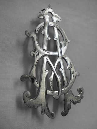 Jugendstil Initialen - Applikation - Silber/art Nouveau Initials - Silver Application Bild