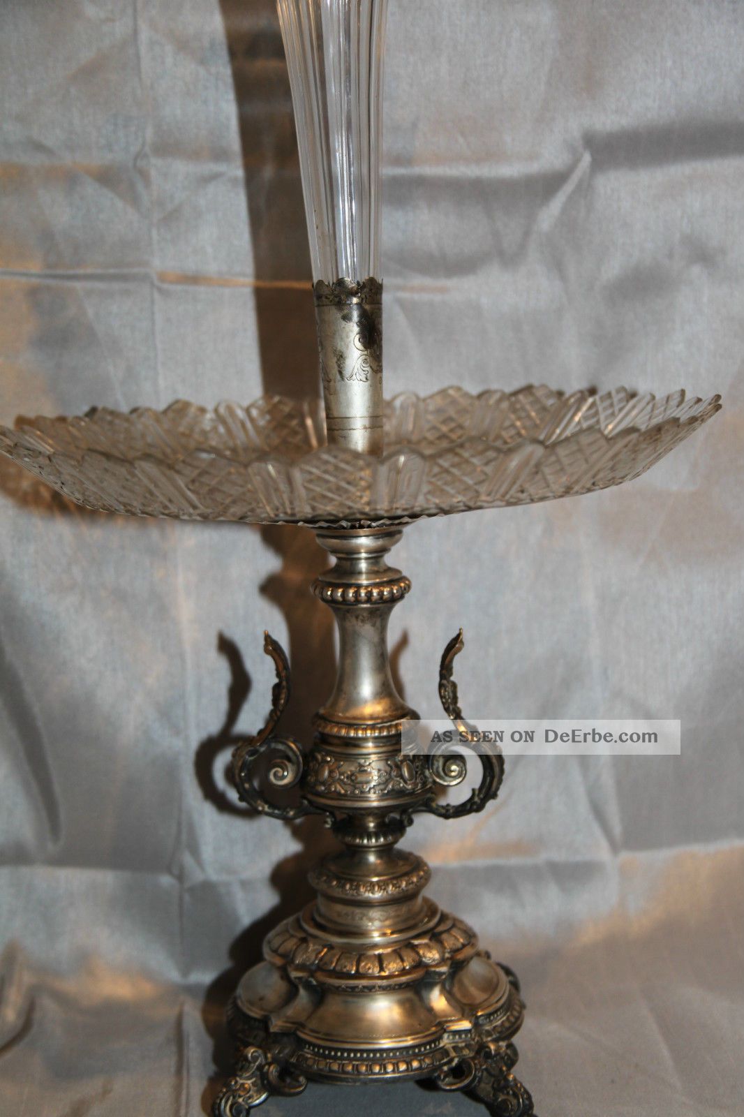 Großer Tafelaufsatz, Silber 800, Aus Dem Jahr 1890