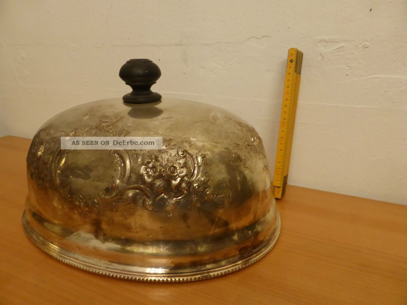 Xl WÄrme Glocke Haube Bell 1920 Für Weinachts Gans/ente SchÖn Verziert Edel Objekte vor 1945 Bild