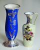 Zwei Porzellan Vasen Silberguss 1000er Feinsilber Im Formgegossen Nach Form & Funktion Bild 1