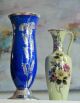 Zwei Porzellan Vasen Silberguss 1000er Feinsilber Im Formgegossen Nach Form & Funktion Bild 2