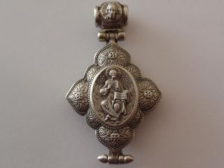 Russisches Kreuz Encolpion 925 Silber Bild