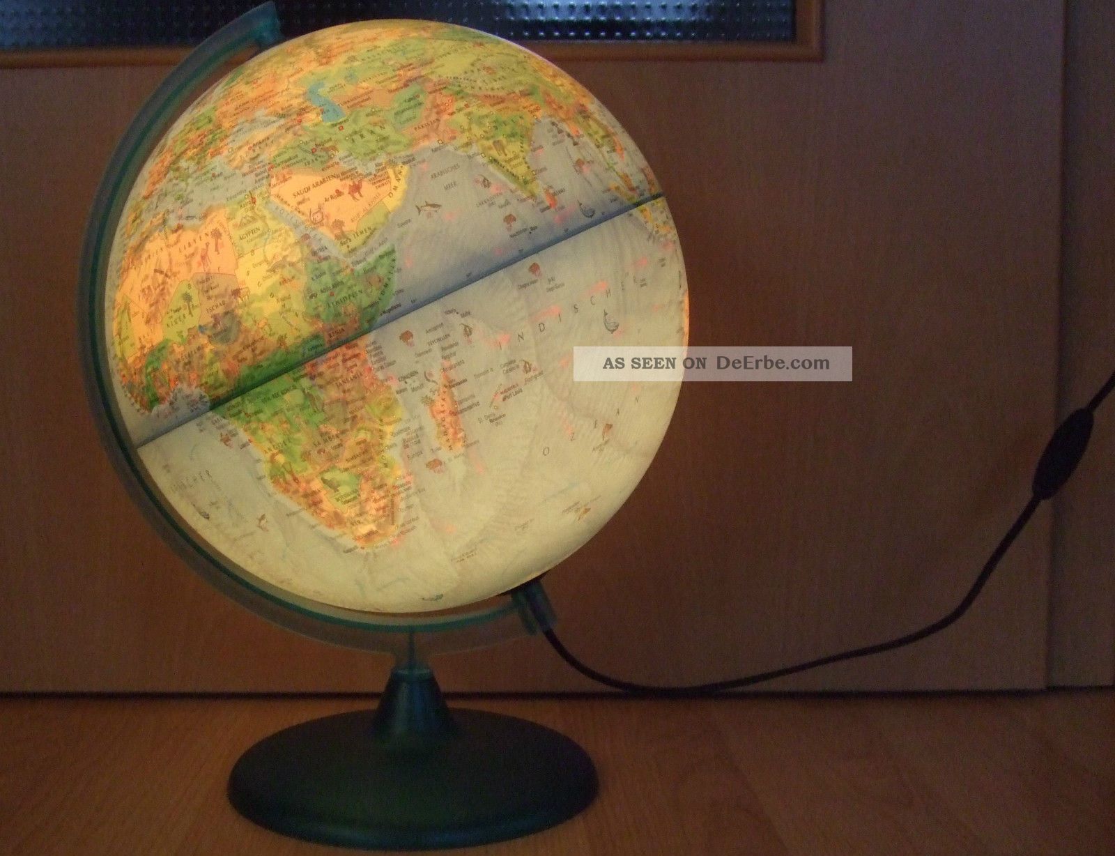 Wie Globus Mit Beleuchtung Lampe Leuchte Erdkugel Erdball 30 Cm Kinderzimmer Wissenschaftliche Instrumente Bild