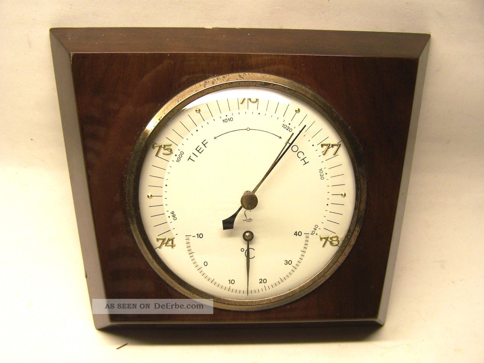 Alte Lufft Wetterstation - Barometer - Thermometer Wettergeräte Bild