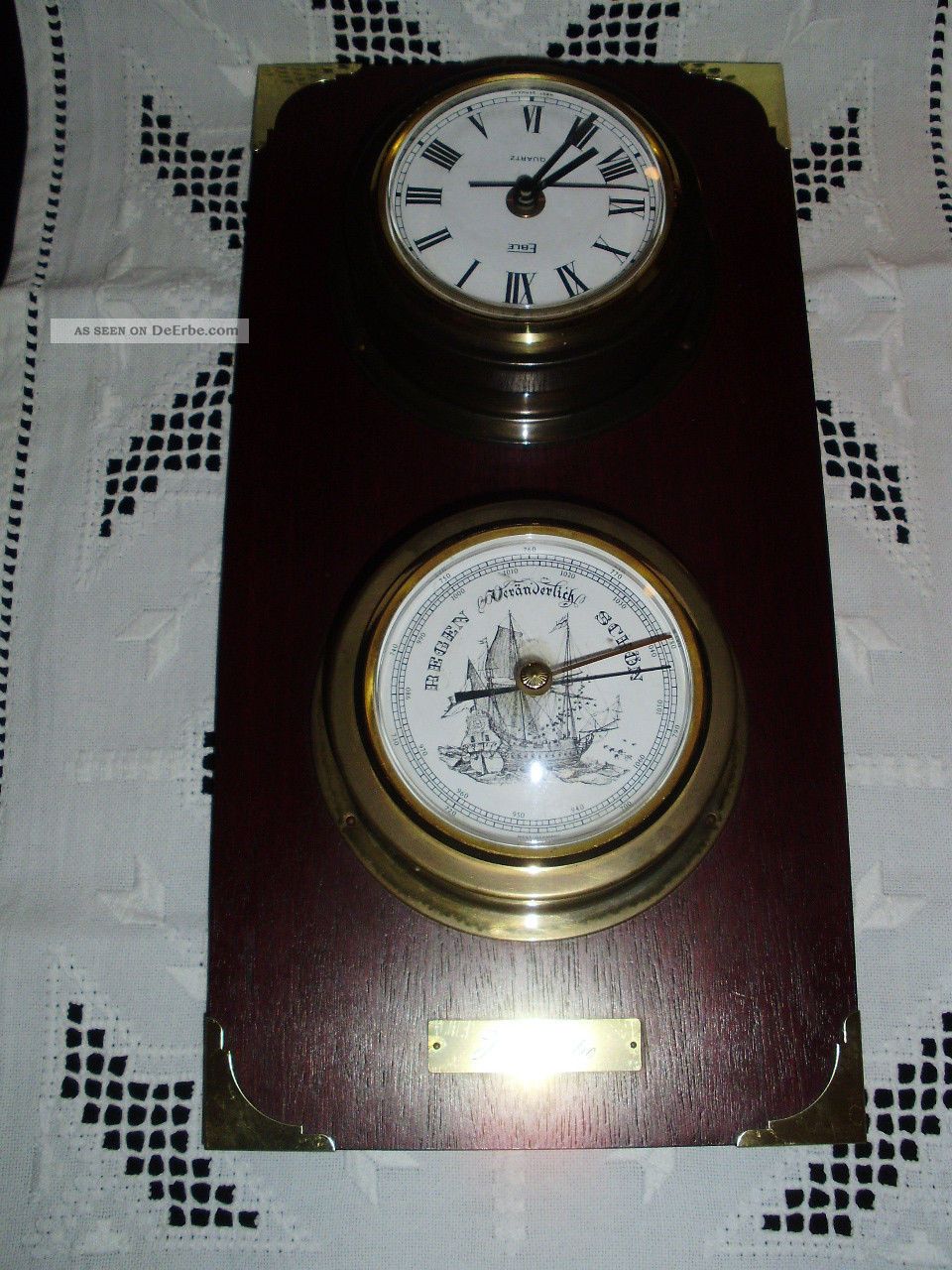 Barometer - Uhr - Von Der Firma 