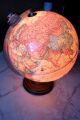 Beleuchtete Scan Globe - - Fuß Aus Holz Und Leselupe (durchmesser 30 Cm) 1980 Wissenschaftliche Instrumente Bild 3