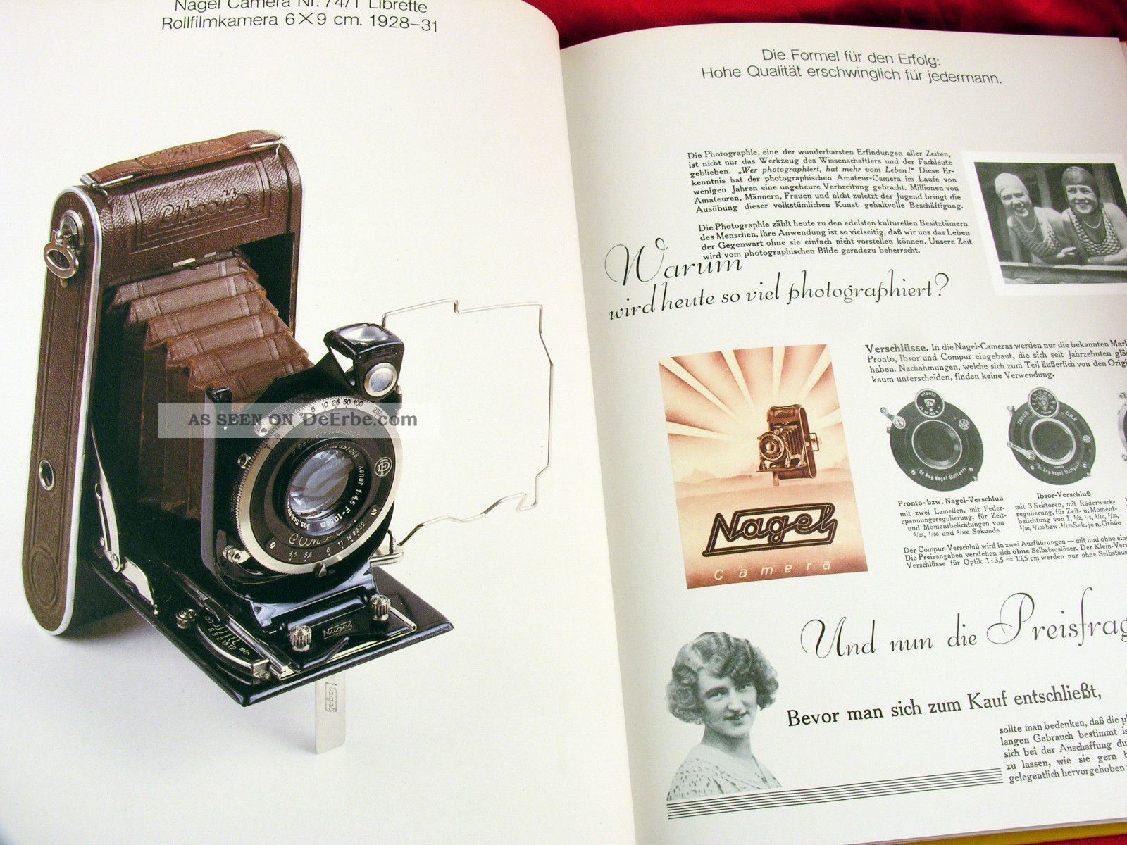 Zauber Der Kamera Bsp.  Aus Dem Kodak Nagel Werk Retina Nagel Pupille Vollenda. Photographica Bild