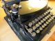 Stossstangen Schreibmaschine Adler (vermutlich) 7 Klein Portabel Typewriter Antike Bürotechnik Bild 1