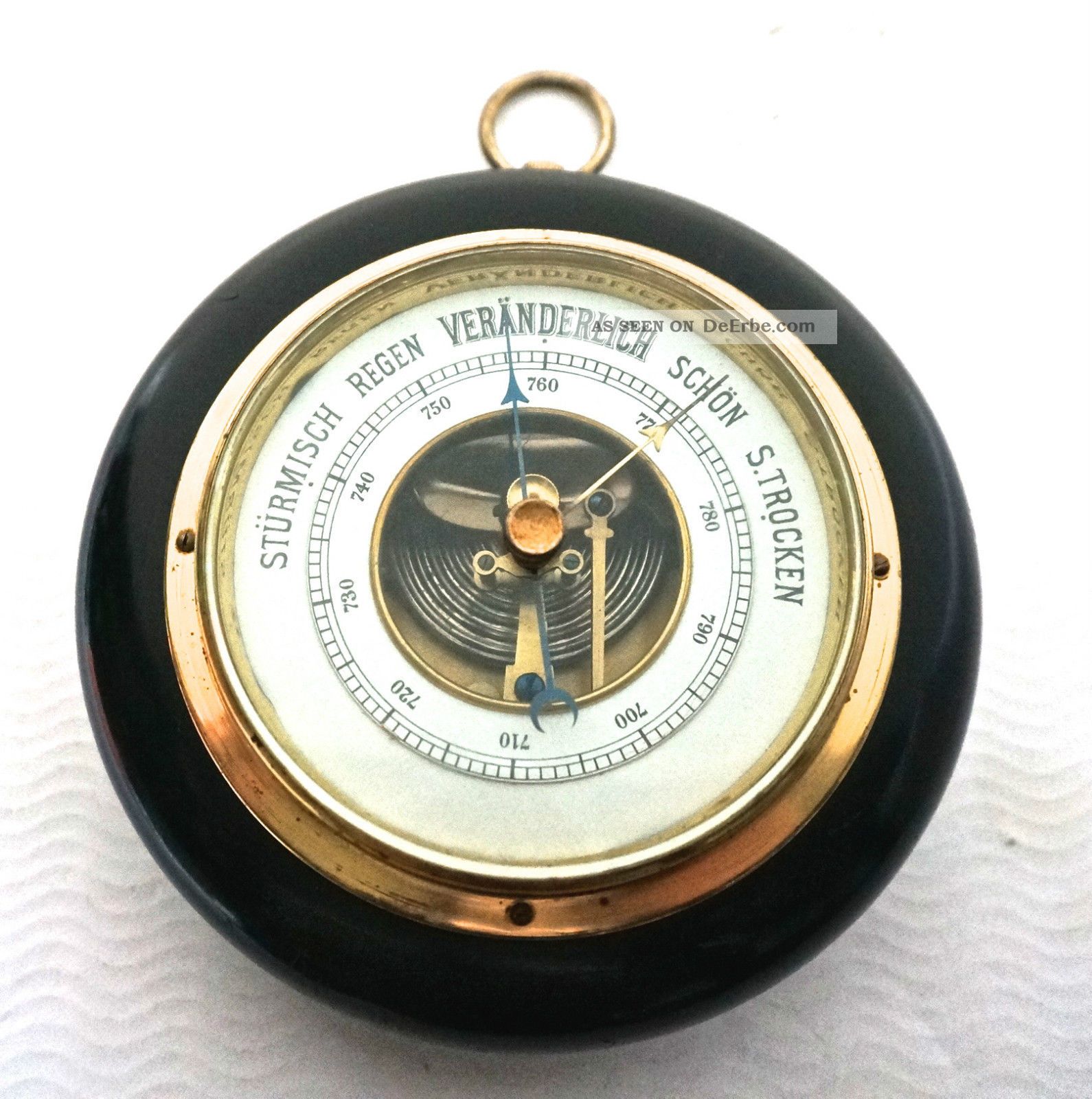 Altes Barometer Von Luft Marke 1880 - 1900 Wettergeräte Bild