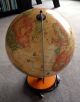 Globus Mit Beleuchtung,  Holzfuß Und Metallarm, Wissenschaftliche Instrumente Bild 4