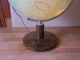 Großer Columbus Erdglobus Glasglobus Globus Holzfuss 30er - 40er Jahre Leuchtet Wissenschaftliche Instrumente Bild 1