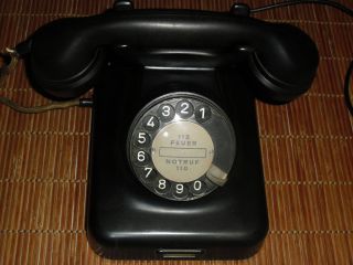 Altes Bakelit Telefon W 48 Ot Der Firma Rb & Co.  (modell 5.  58) - 50er Jahre Bild