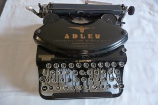 Adler Schreibmaschine Modell Mod.  37 Typewriter Antik Alt Old Selten Rar Vintage Bild