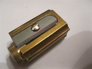 Alter Bleistiftspitzer Dux Germany - Einstellbar 1 - 3 Messing/bronze Wie Bild