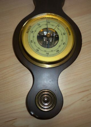 Wetterstation,  Thermometer,  Barometer,  Aus Holz Bild