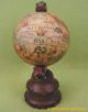 Interessanter älterer Globus Antik Stil Geschnitzter Holz Sockel Vintage Wissenschaftliche Instrumente Bild 2