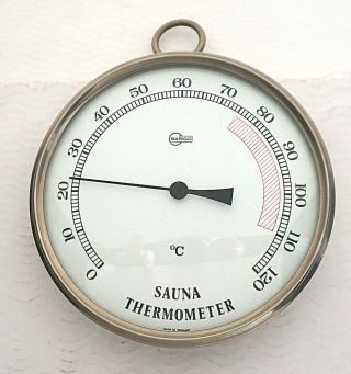 Altes Großes Barigo Sauna Thermometer Bild