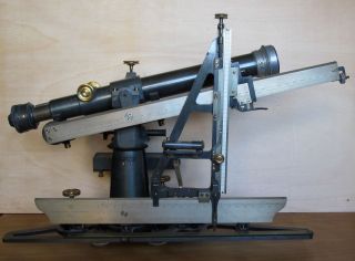 Vermessung Theodolit Tachymeter Nivellier Instrument Alt Sehr Selten Sartorius Bild