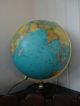 Globus Leuchtglobus Jro Wechselbild Alt Antik Groß Weltkugel Beleuchtet Messing Wissenschaftliche Instrumente Bild 5