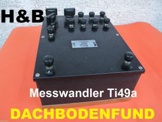 H&b Hartmann&braun Messwandler Ti49a Präzisions - Vielfach - Stromwandler Rarität Bild