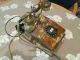 Wunderschönes Antikes Nostalgie Telefon Onyx Wählscheibe Voll Funktionstüchtig Antike Bürotechnik Bild 6