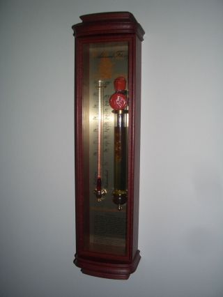 Sturmglas Admiral Fitzroy Barometer Thermometer Historische Wetterstation Bild