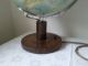 Großer Alter Globus Columbus Erdkugel Aus Glas Mit Holzfuß,  33cm,  Beleuchtet (2) Wissenschaftliche Instrumente Bild 1