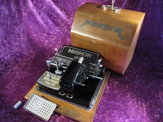 Schreibmaschine Typewriter - Mignon No.  3 - Index - 1918 - Maquina De Escribir Bild