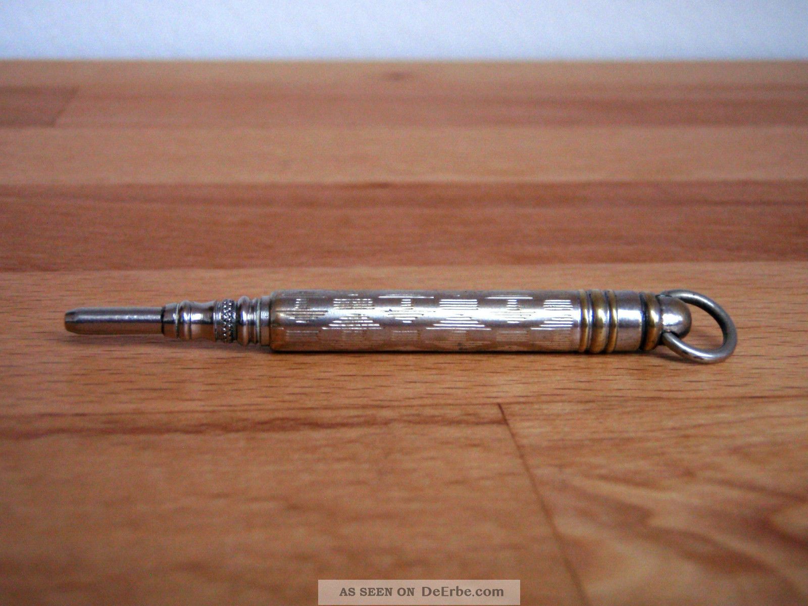 Antiker Dreh - Bleistift Mit Vielen Wunderschönen,  Eleganten Details Top Antike Bürotechnik Bild