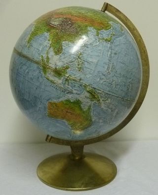 - Relief - Globus Aus Den 50er Jahren,  Ca.  40cm Hoch Bild