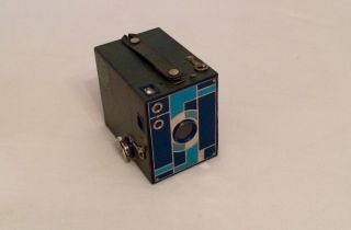 Kodak Beau Brownie,  Double Lens,  Türkis/blau,  120 Rollfilm,  Um 1930 Bild