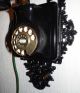 Antikes Wandtelefon Telefon Gusseisen Metalltelefon Antique Wall Telephone Eisen Antike Bürotechnik Bild 2