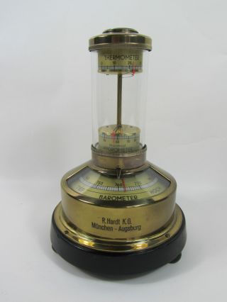 Lufft - Barometer - Thermometer - Hygrometer - Kompass - Wettersäule Um 1950 Bild