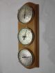 Wetterstation Mit Thermometer,  Hygrometer,  Barometer,  Holz Wettergeräte Bild 2